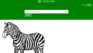 openclipart圖庫：zebra-資源代表圖