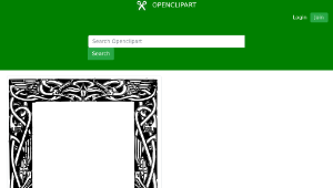 openclipart圖庫：Wonderful Celtic Dragons Frame-資源代表圖