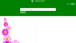 openclipart圖庫：pink flower corner-資源代表圖