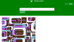 openclipart圖庫：Retro shapes pattern-資源代表圖