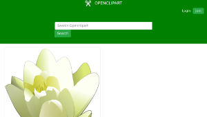 openclipart圖庫：Water Lily縮圖