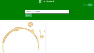 openclipart圖庫：Coffee ring-資源代表圖