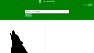 openclipart圖庫：Wolf-資源代表圖