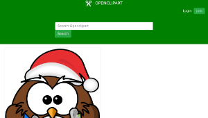 openclipart圖庫：Santa Owl-資源代表圖