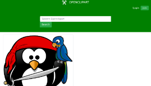 openclipart圖庫：Pirate of Antarctica-資源代表圖