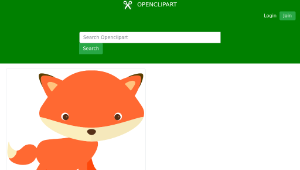 openclipart圖庫：Cute Fox-資源代表圖