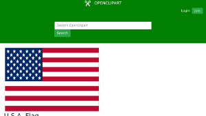 openclipart圖庫：U.S.A. Flag-資源代表圖