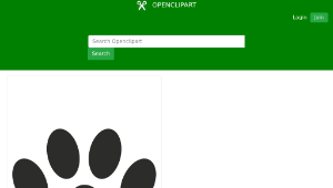 openclipart圖庫：Paw Print-資源代表圖