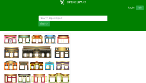 openclipart圖庫：Store Fronts
