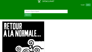 openclipart圖庫：Retour à la normale (Return to Normal)-資源代表圖