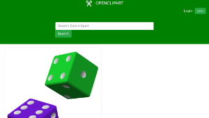 openclipart圖庫：Green and Purple Dice-資源代表圖