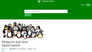 openclipart圖庫：Penguins just love OpenClipart!-資源代表圖
