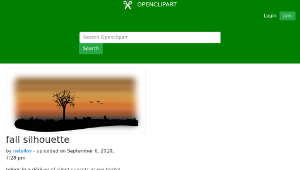 openclipart圖庫：fall silhouette-資源代表圖