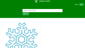 openclipart圖庫：Snowflake (stylized)-資源代表圖