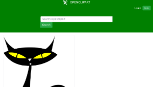 openclipart圖庫：Gato