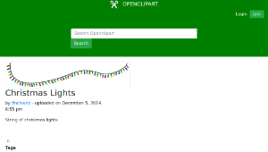 openclipart圖庫：Christmas Lights-資源代表圖