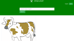 openclipart圖庫：Cow-資源代表圖