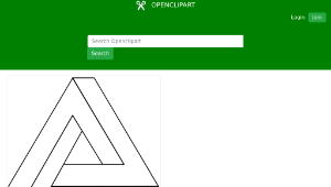 openclipart圖庫：Impossible Triangle