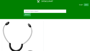 openclipart圖庫：stethoscope
