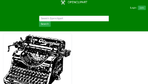 openclipart圖庫：typewriter-資源代表圖