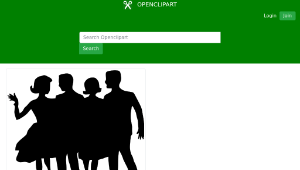 openclipart圖庫：People Silhouette 1