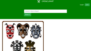 openclipart圖庫：Tribal Masks
