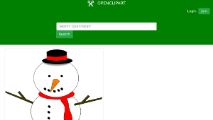 openclipart圖庫：Snowman