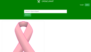 openclipart圖庫：Pink ribbon