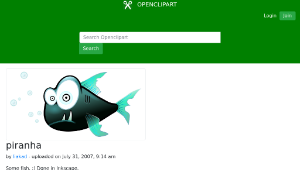 openclipart圖庫：piranha