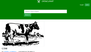 openclipart圖庫：cow