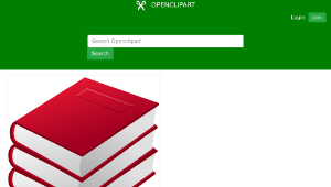 openclipart圖庫：3 red books