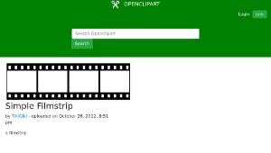 openclipart圖庫：Simple Filmstrip