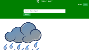 openclipart圖庫：rain - coloured縮圖