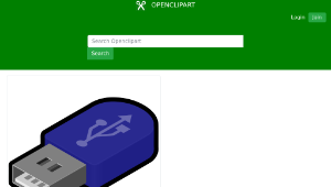 openclipart圖庫：pendrive icon