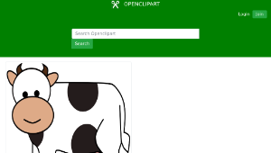 openclipart圖庫：Happy Cow縮圖