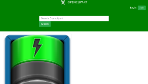 openclipart圖庫：Battery Icon