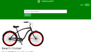 openclipart圖庫：Beach Cruiser-資源代表圖