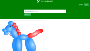 openclipart圖庫：Balloon Horse