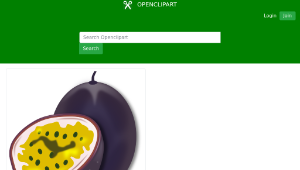 openclipart圖庫：Passion Fruit縮圖