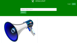 openclipart圖庫：Megafono