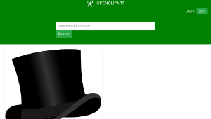 openclipart圖庫：Top hat