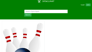 openclipart圖庫：Bowling