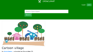 openclipart圖庫：Cartoon village