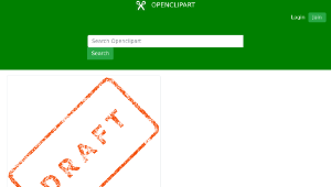 openclipart圖庫：Draft Business Stamp 2