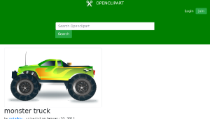 openclipart圖庫：monster truck