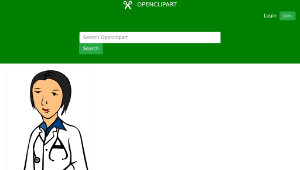 openclipart圖庫：Woman Doctor縮圖