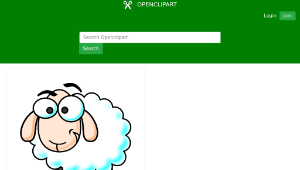 openclipart圖庫：Eid Sheep Color