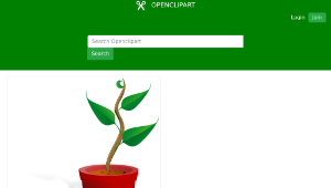openclipart圖庫：plant growing縮圖