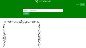 openclipart圖庫：Decorative Vintage Style Frame