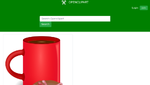 openclipart圖庫：Coffee and Doughnut縮圖